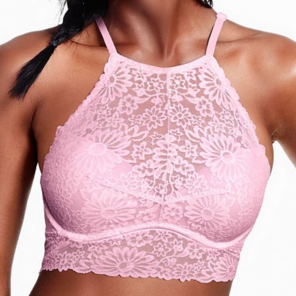 PINK Victoria’s Secret Push Up Padded High Neck Bralette Bra

Size: XS